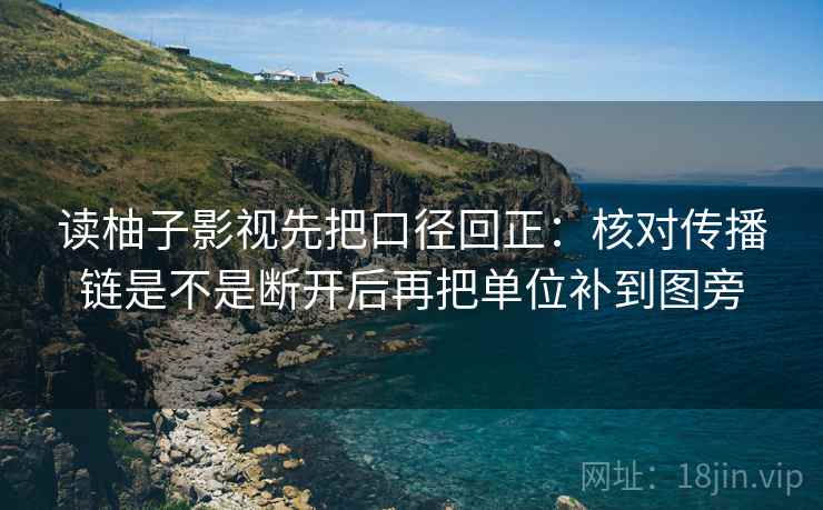 读柚子影视先把口径回正:核对传播链是不是断开后再把单位补到图旁 读柚子影视先把口径回正:核对传播链是不是断开后再把单位补到图旁