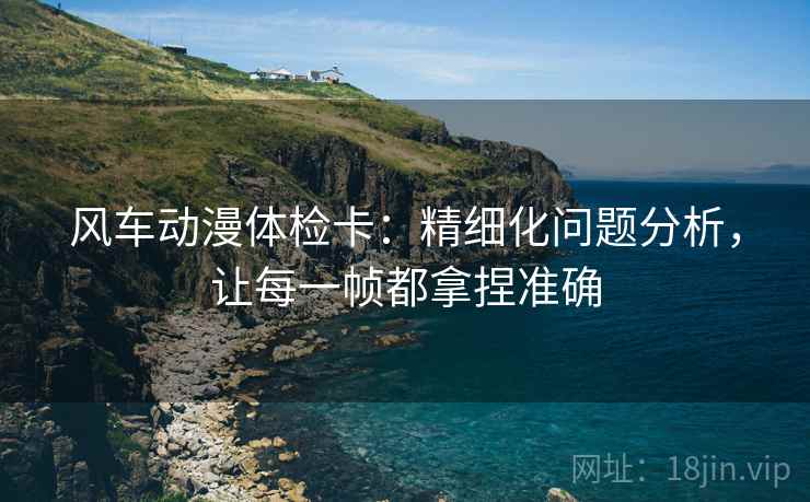 风车动漫体检卡:精细化问题分析,让每一帧都拿捏准确 风车动漫体检卡:精细化问题分析,让每一帧都拿捏准确